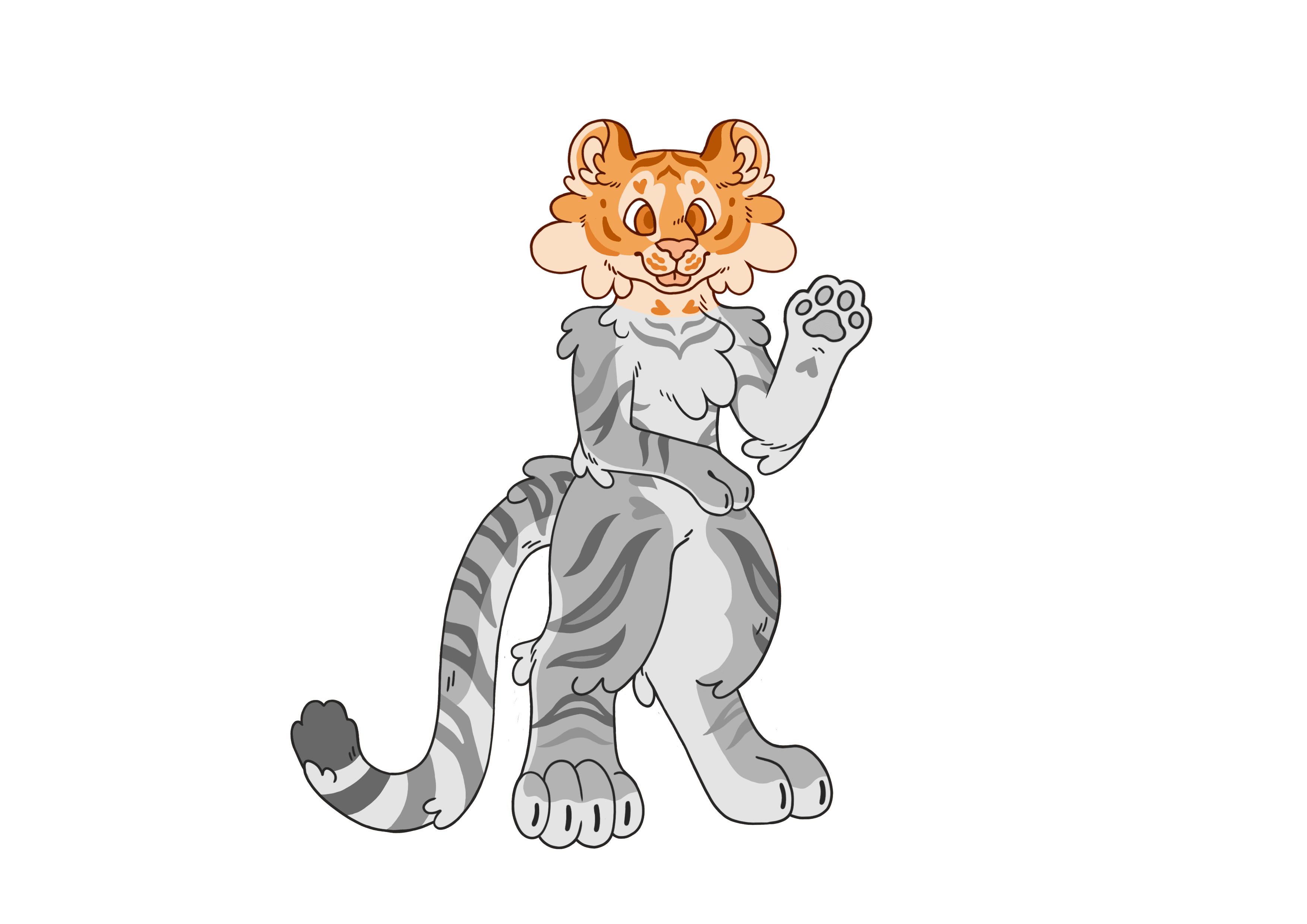 Illustration of a fursuit head