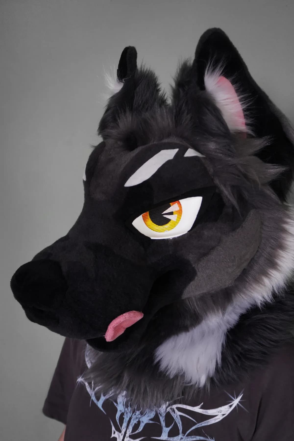 Kuro, a custom fursuit by Chilli Tiger Creations, photo 9 of 15