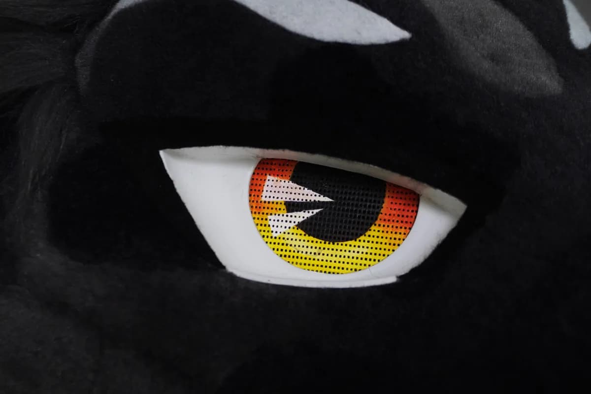 Kuro, a custom fursuit by Chilli Tiger Creations, photo 13 of 15